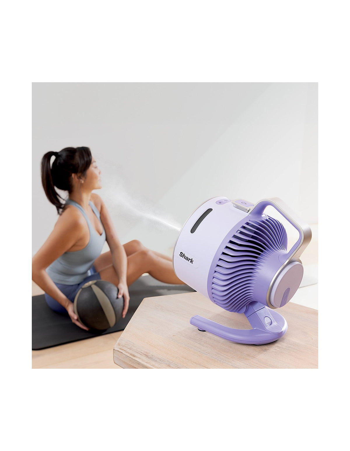 FlexBreeze HydroGo Misting Portable Fan Lilac