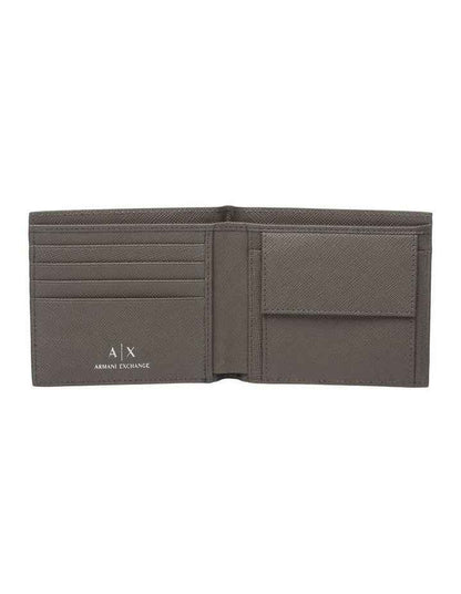 Textured Bifold Wallet - Dark Grey