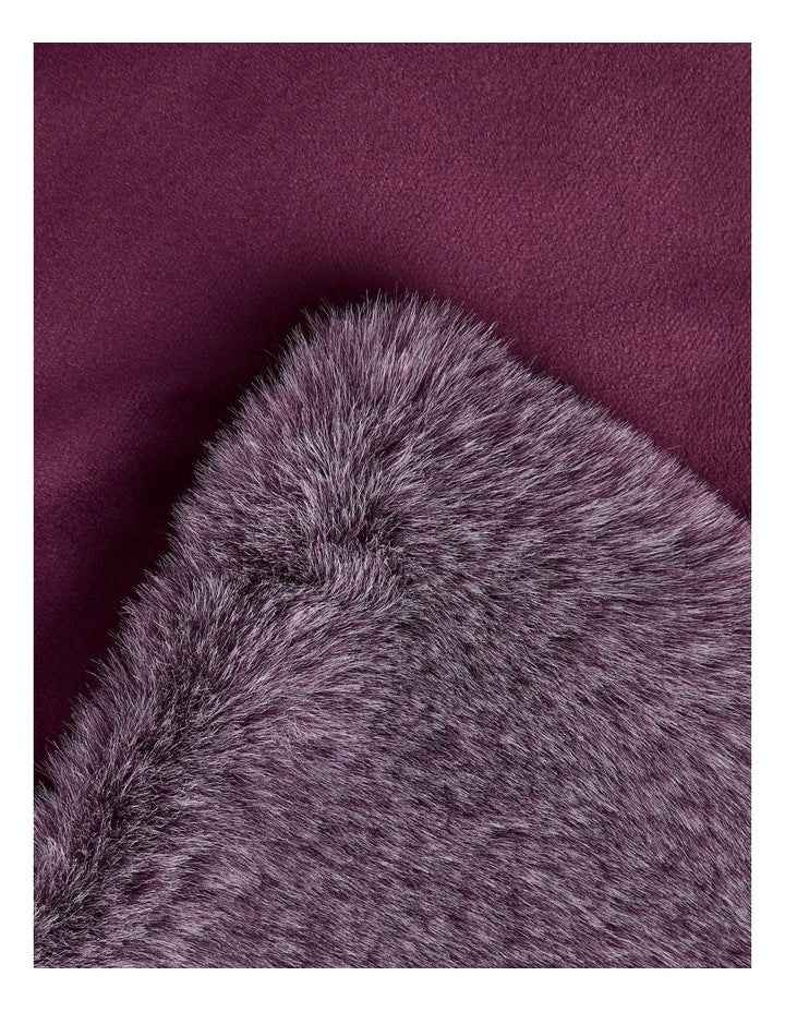Faith Faux Fur Throw in Berry