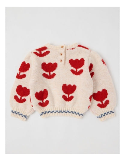 Indy Tulip Jumper in Oat Marle