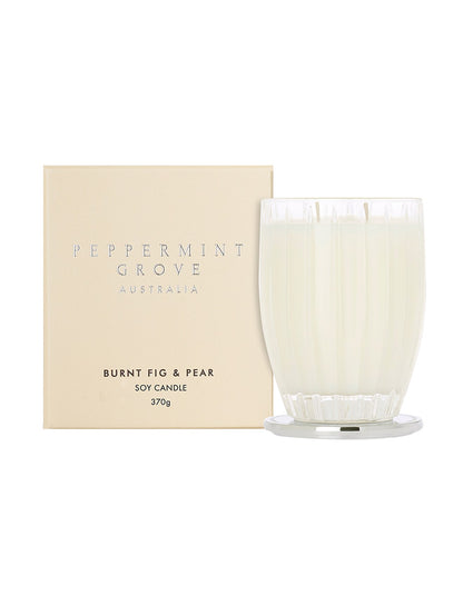 Burnt Fig & Pear Large Soy Candle 370g