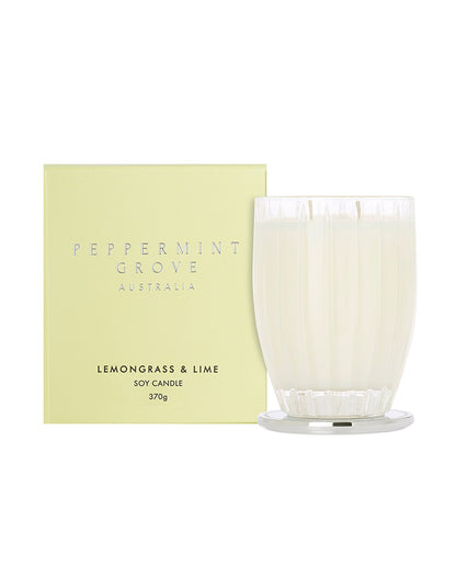 Lemongrass & Lime Large Soy Candle 370g