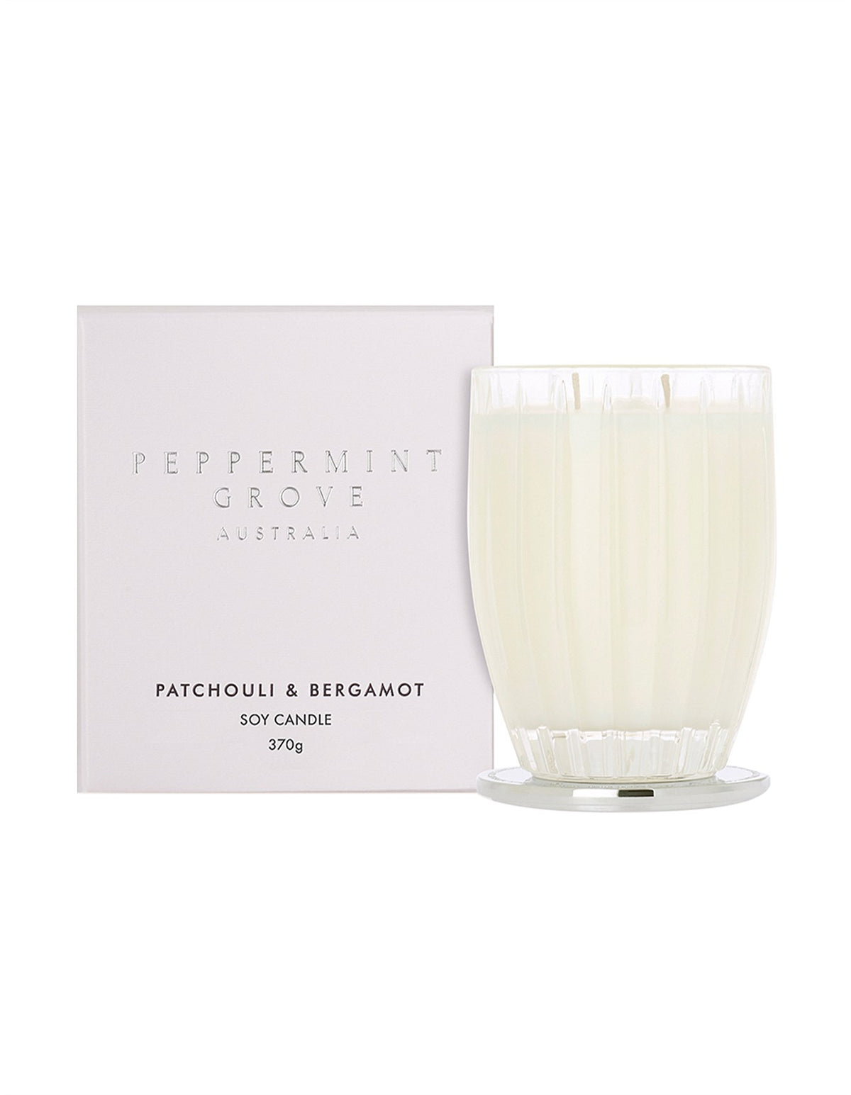 Patchouli & Bergamot Large Soy Candle 370g