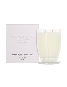 Patchouli & Bergamot Large Soy Candle 370g