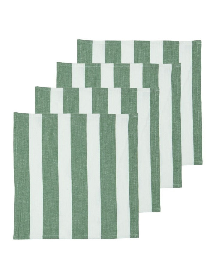 Hemingway Napkins 4 Pack in Green