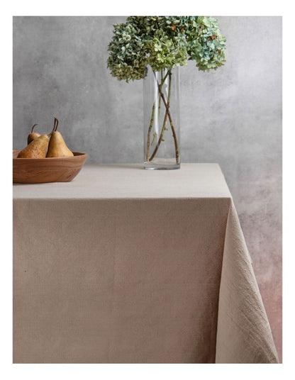 Oxford Tablecloth 150x230cm in Flax
