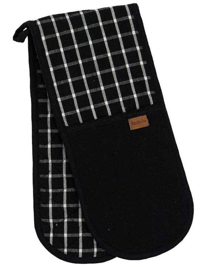 Hemingway Double Oven Mitt in Black
