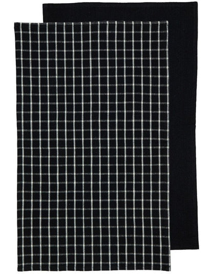 Hemingway Kitchen Towel 2 Pack in Black