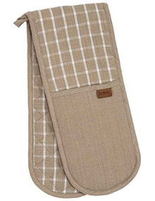 Hemingway Double Oven Mitt in Taupe