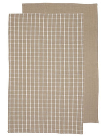 Hemingway Kitchen Towel 2 Pack in Taupe