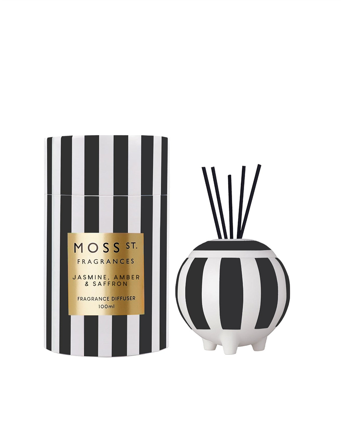 Jasmine, Amber & Saffron Mini Ceramic Diffuser 100ml