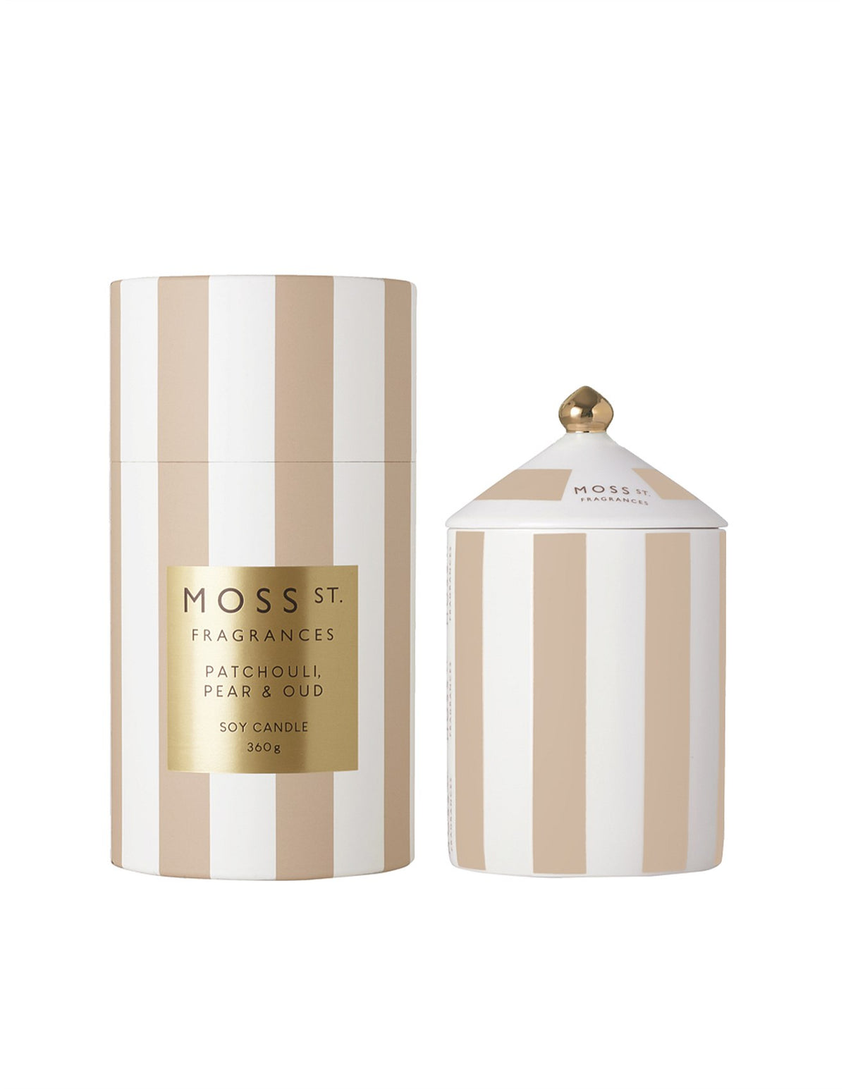 Patchouli, Pear & Oud Large Ceramic Candle 360g