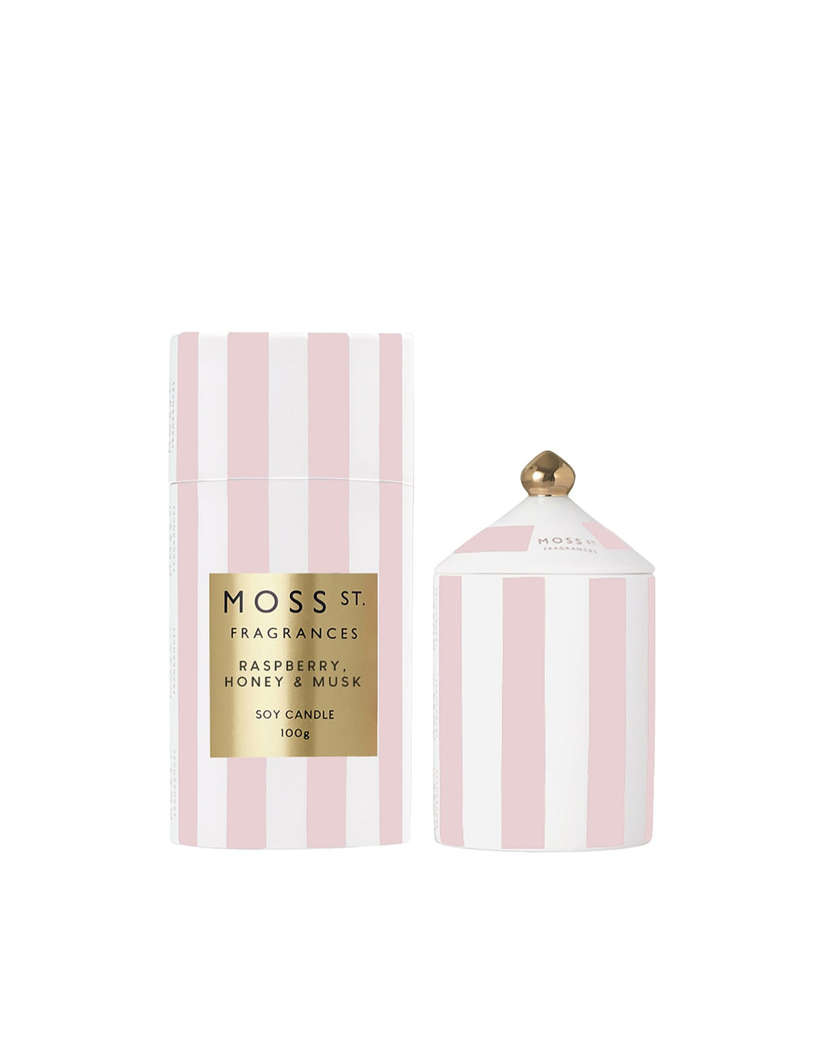 Raspberry, Honey & Musk Mini Ceramic Candle 100g