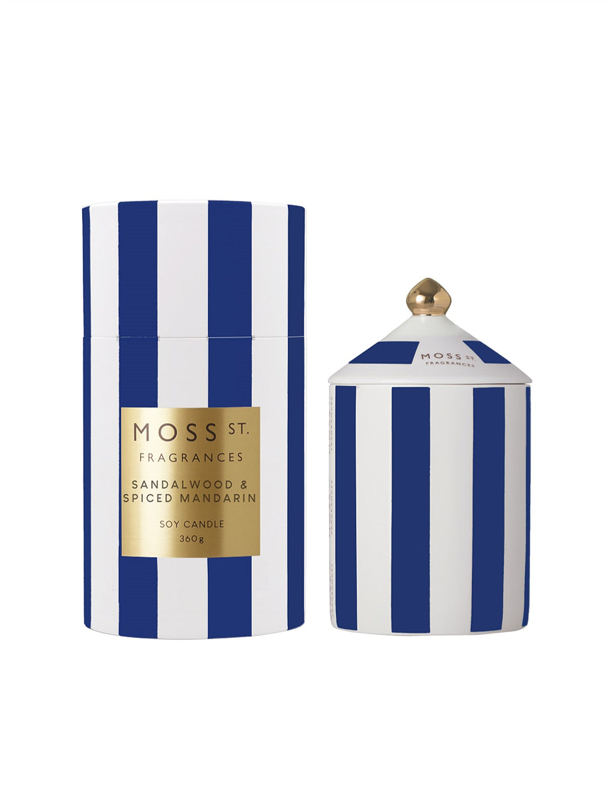 Sandalwood & Spiced Mandarin Large Ceramic Candle 360g