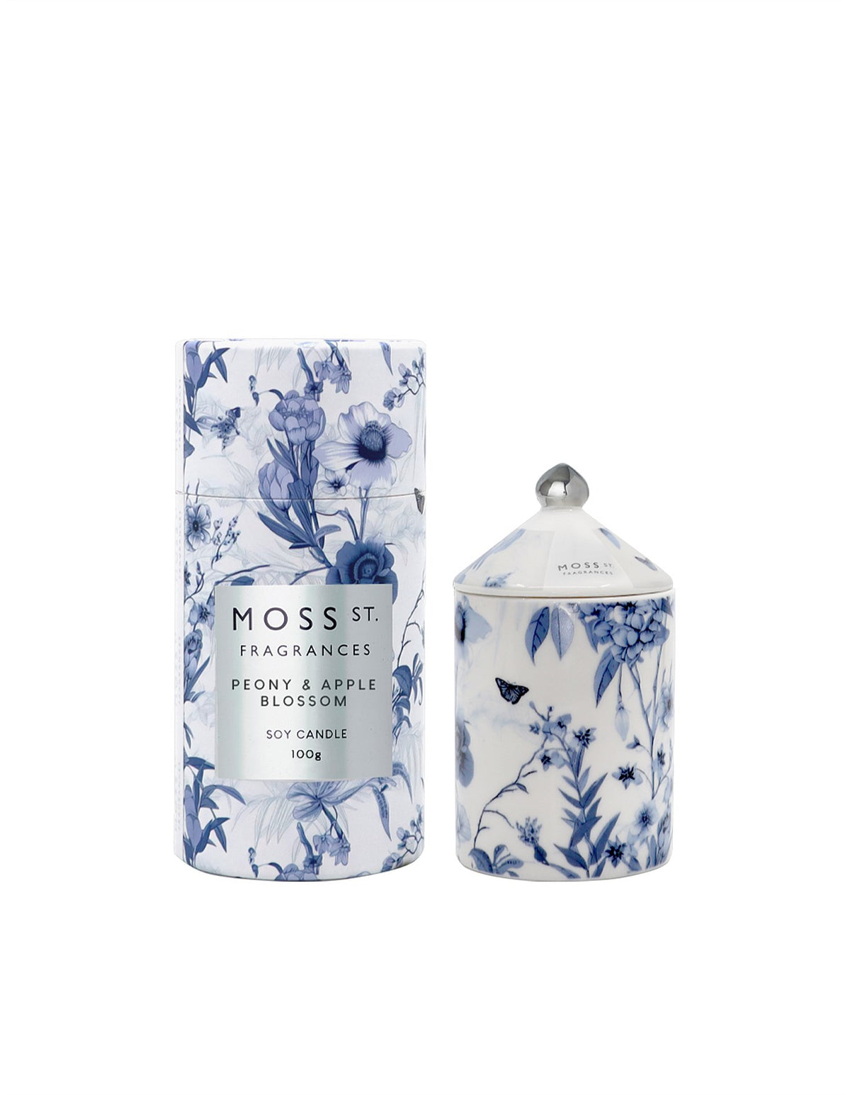 Peony & Apple Blossom Mini Ceramic Candle 100g