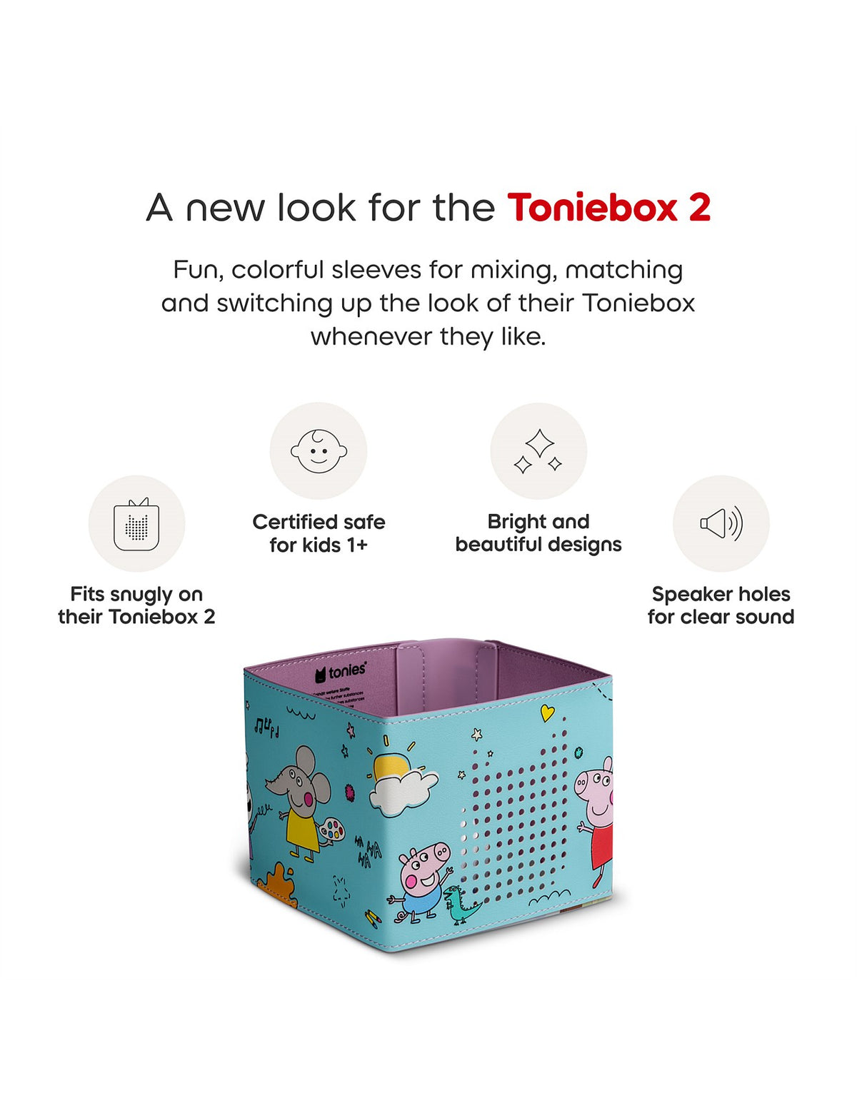 tonies® Toniebox 2 Sleeve: Peppa Pig
