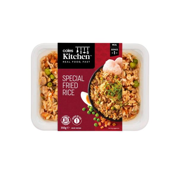 COLES KITCHEN SPECIAL FRIED RICE 350G