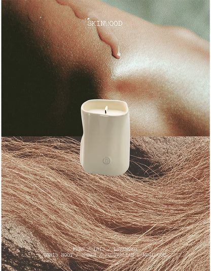 Skinwood 300g Soy Wax Ceramic Candle Ivory