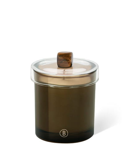 Glass Candle Lid Tiger Eye