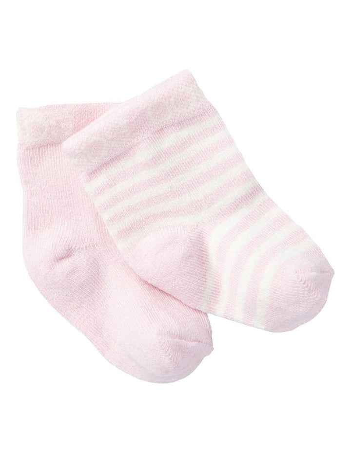 Baby Classics Sweet Socks 2 Pack in Pink Bootee