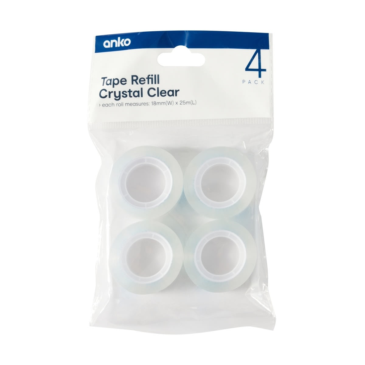 Clear Tape Refills - Set of 4
