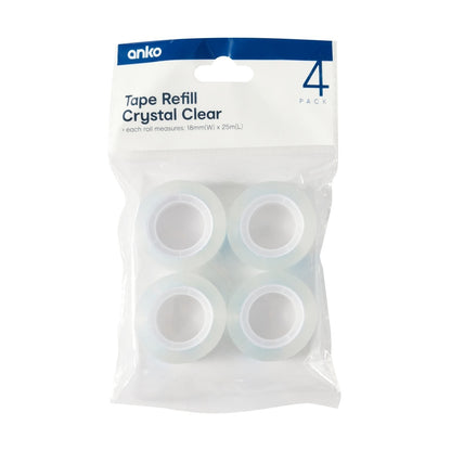 Clear Tape Refills - Set of 4