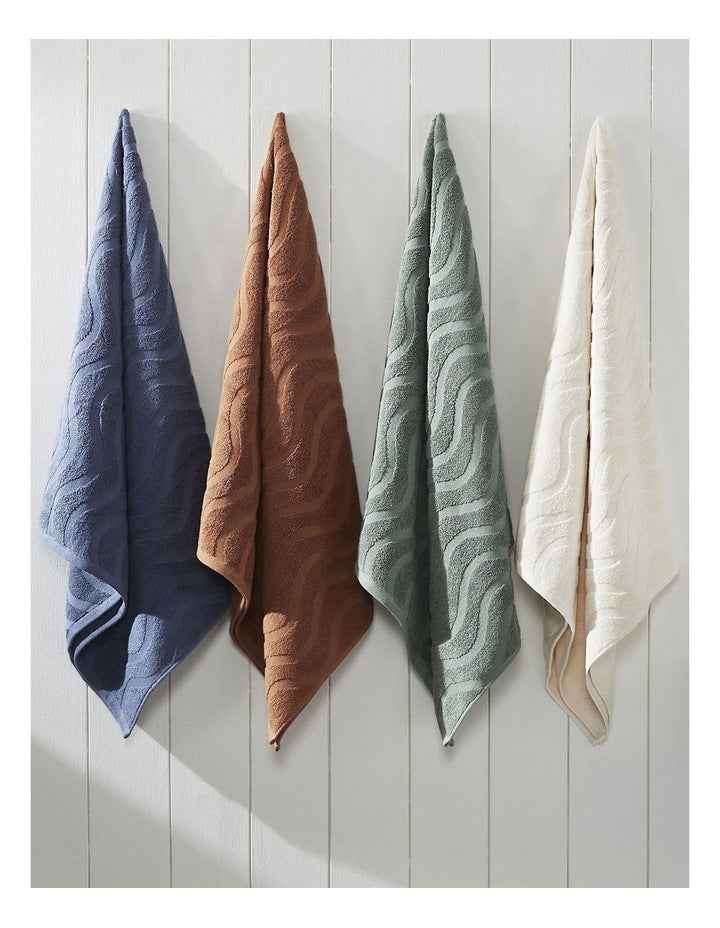 Istoria Home Wave Towel Range in Green