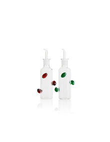 La Vinaigrette 250ml Glass Oil and Vinegar Bottle Set of 2