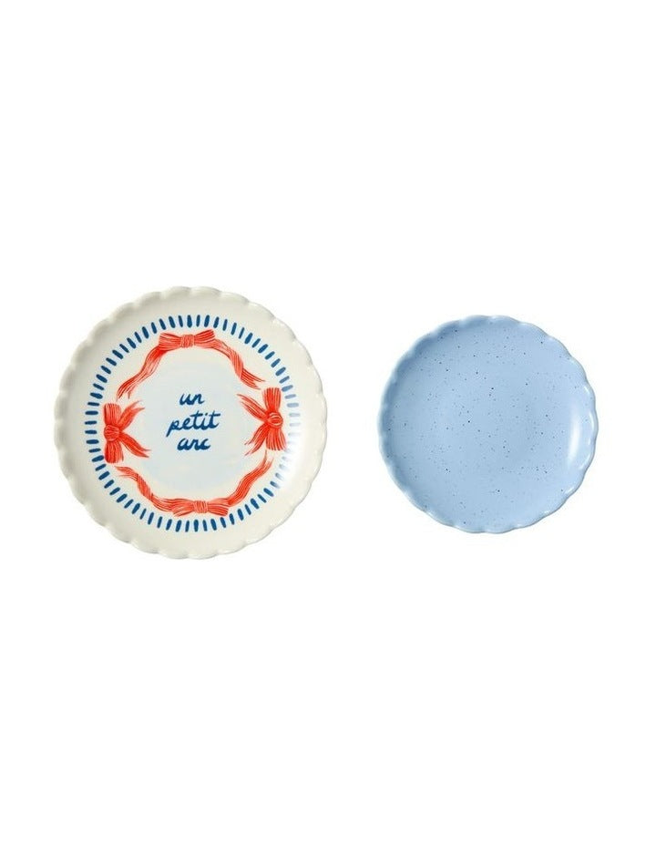 Wonderland Petit Arc Trinket Dish Set Of 2 in Blue