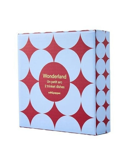 Wonderland Petit Arc Trinket Dish Set Of 2 in Blue
