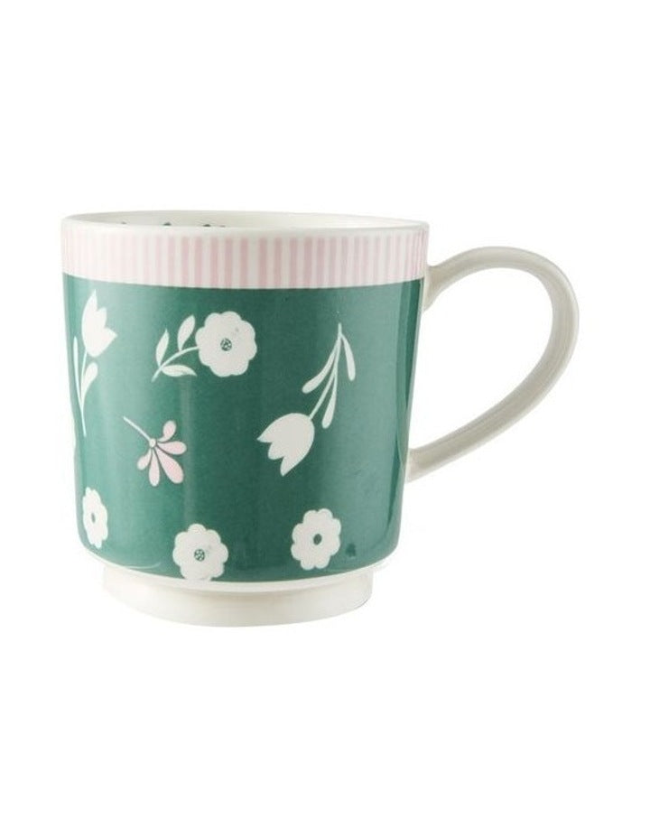 Wonderland De Belle Fleur Mug 360ml in Green