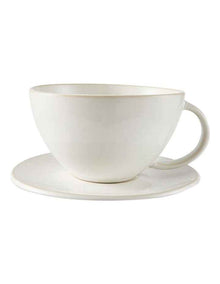 Riley Teacup And Saucer 15cm in White