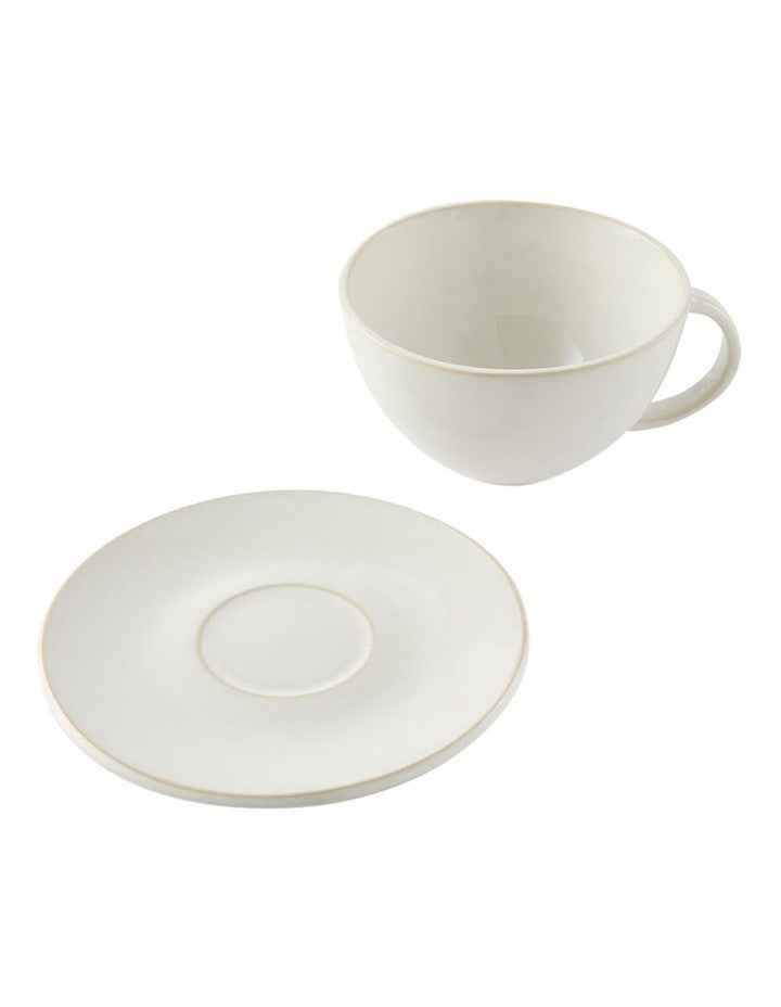 Riley Teacup And Saucer 15cm in White