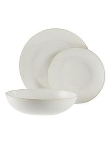 Riley Dinner Set 12 Piece in White