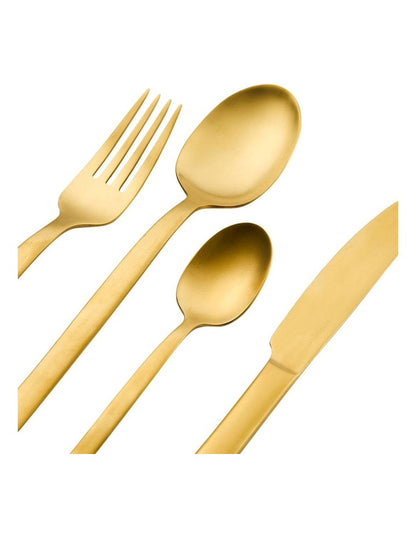 Monaco 16pc Cutlery Set Gold