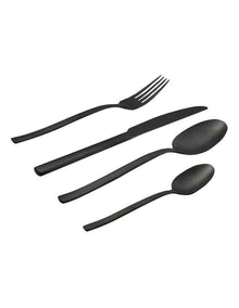 Monaco Cutlery Set of 16 Piece in Black