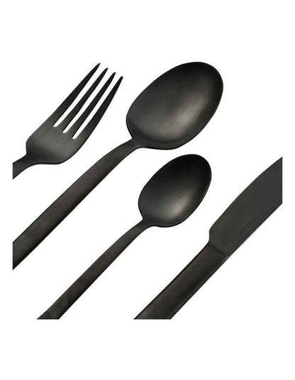 Monaco Cutlery Set of 16 Piece in Black