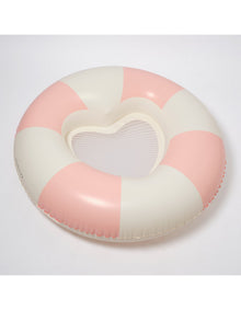 LUXE TUBE POOL RING STOLE MY HEART PINK STRIPE