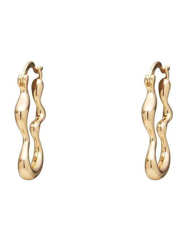 Squiggle Hoop Earrings