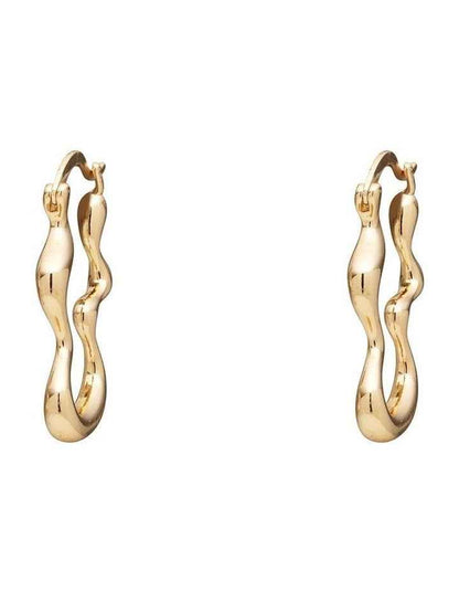 Squiggle Hoop Earrings