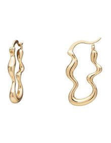 Squiggle Hoop Earrings