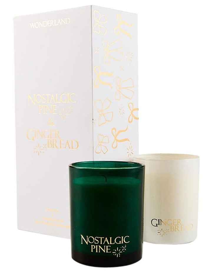 Wonderland Nostalgic Pine/Gingerbread Candle 198g Set Of 2