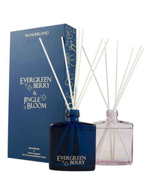 Wonderland Jinglebloom/Evergreen Berry Diffuser 160ml Set Of 2