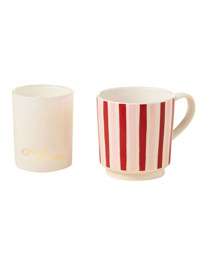 Wonderland Gingerbread Candle W Mug Giftpack