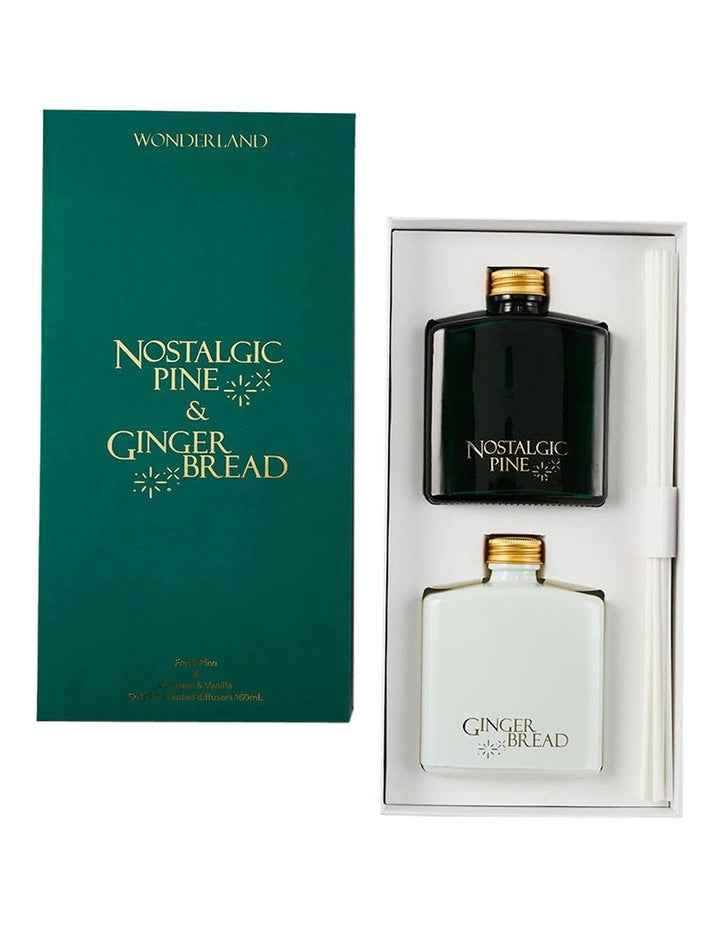 Wonderland Nostalgic Pine/Gingerbread Diffuser 160ml Set Of 2