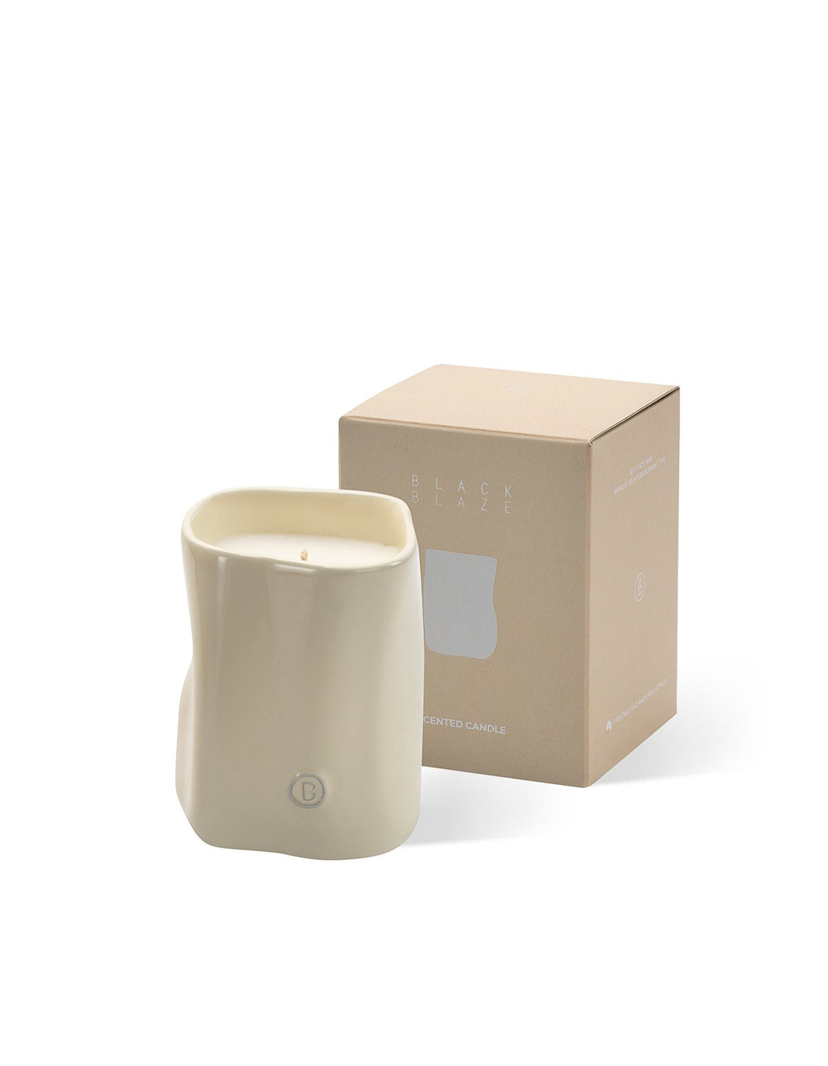 Rainveil 12cm Ceramic Soy Wax Candle White