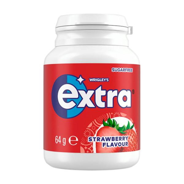 EXTRA STRAWBERRY SUGAR FREE CHEWING GUM 64G
