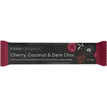 Pana Organic Organic Dark Chocolate Cherry & Coconut Snack Bar 40g
