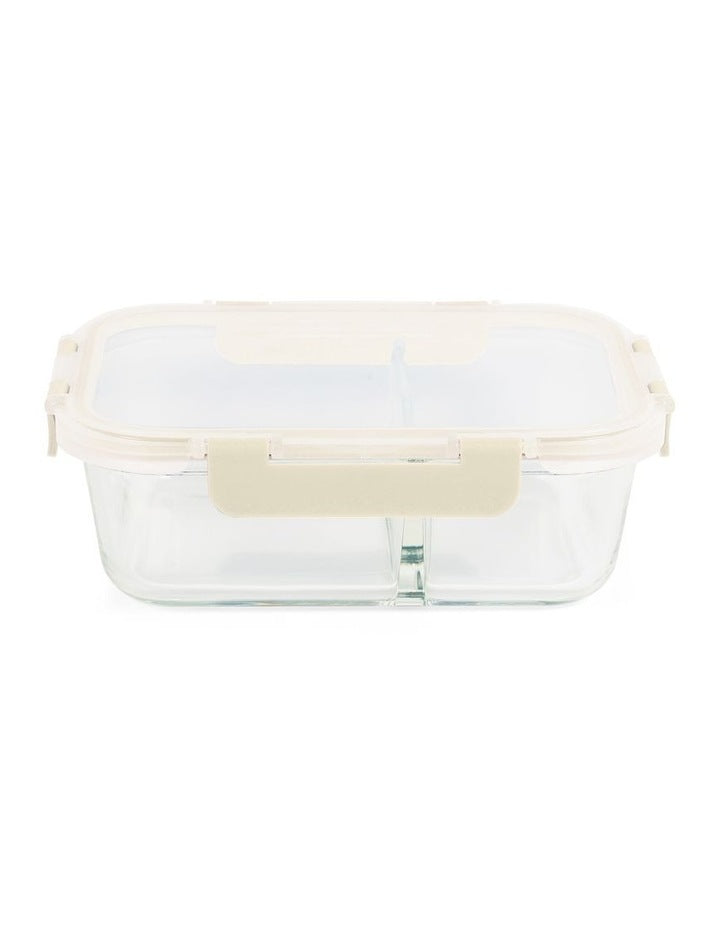 5 Piece Bento Divided Glass Containers 980ml