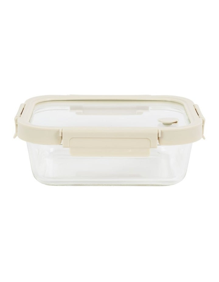 5 Piece Locking Glass Lid Container 1050ml Set of 5